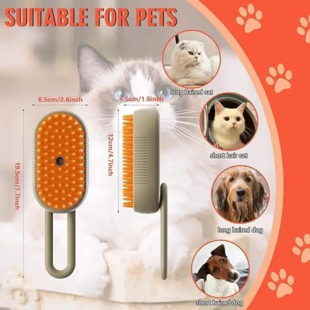 Electric SteamCare Pro Pet Grooming Brush
