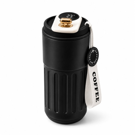 LED Thermal Mug (450ML Black)