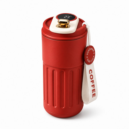 LED Thermal Mug (450ML Red)
